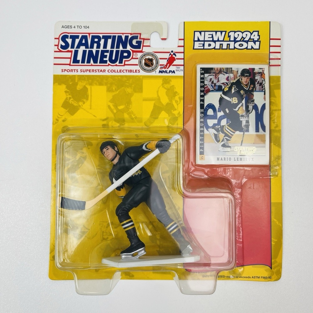 1994 KENNER STARTING LINEUP Mario Lemieux Pittsburgh Penguins MOMC